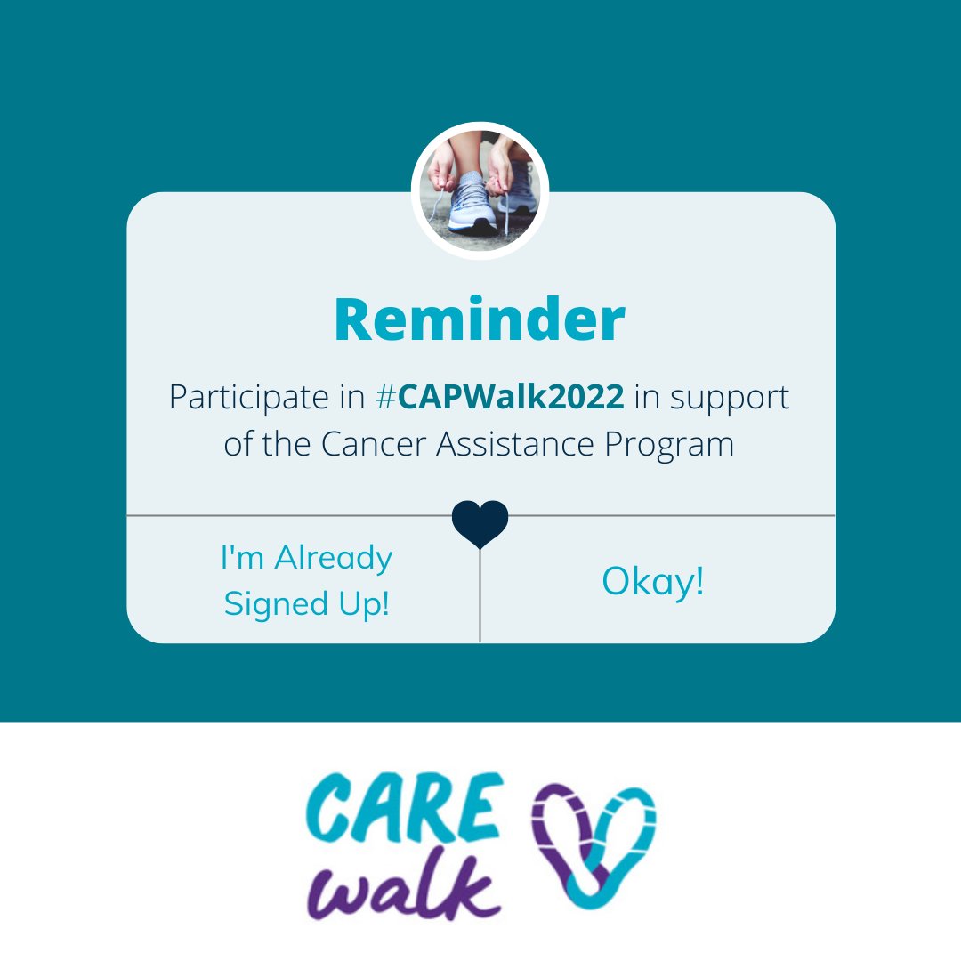 Cancer Assistance Program on Twitter: "We're just a few days away from ...