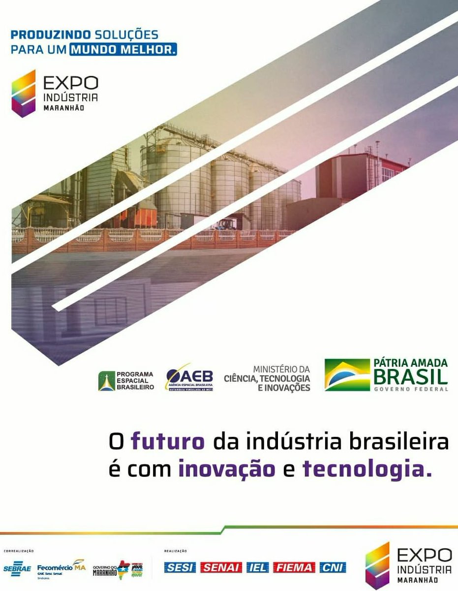 sergiocutrim's tweet photo. Hoje começa a Expo Indústria Maranhão.  Evento organizado pela FIEMA SESI SENAI IEL CNI. 

Darei uma contribuição com a palestra sobre Inovação no setor portuário. Estão todos convidados.  Hoje às 20h00
 https://t.co/J7KmDnrgDK. https://t.co/1UvsPoo5p4
