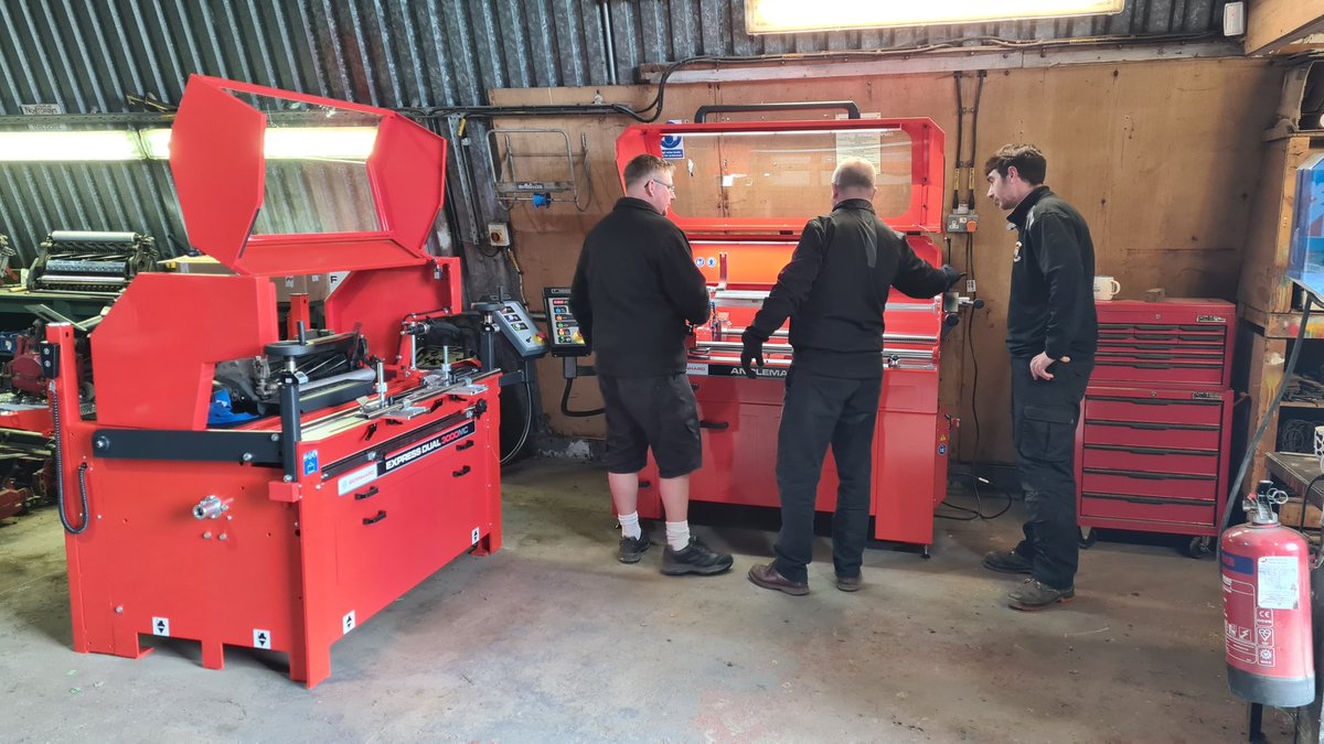 Yesterday we took delivery of our new Bernhard Grinders and today was the 1st day of training. Big thank you to @BernhardCompany for a professional and friendly service. These grinders will become an invaluable addition to the operation and maintenance of our cylinder mowers.