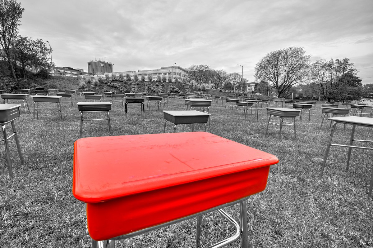 LBHealth's tweet photo. The LifeBridge Health advocacy against child-homicide via the #RedDeskProject seeks to draw attention to and combat ALL FORMS of violence against children. Take a moment to read the full letter from Neil, here: https://t.co/DPnq0IStnj https://t.co/AdfKFylGok