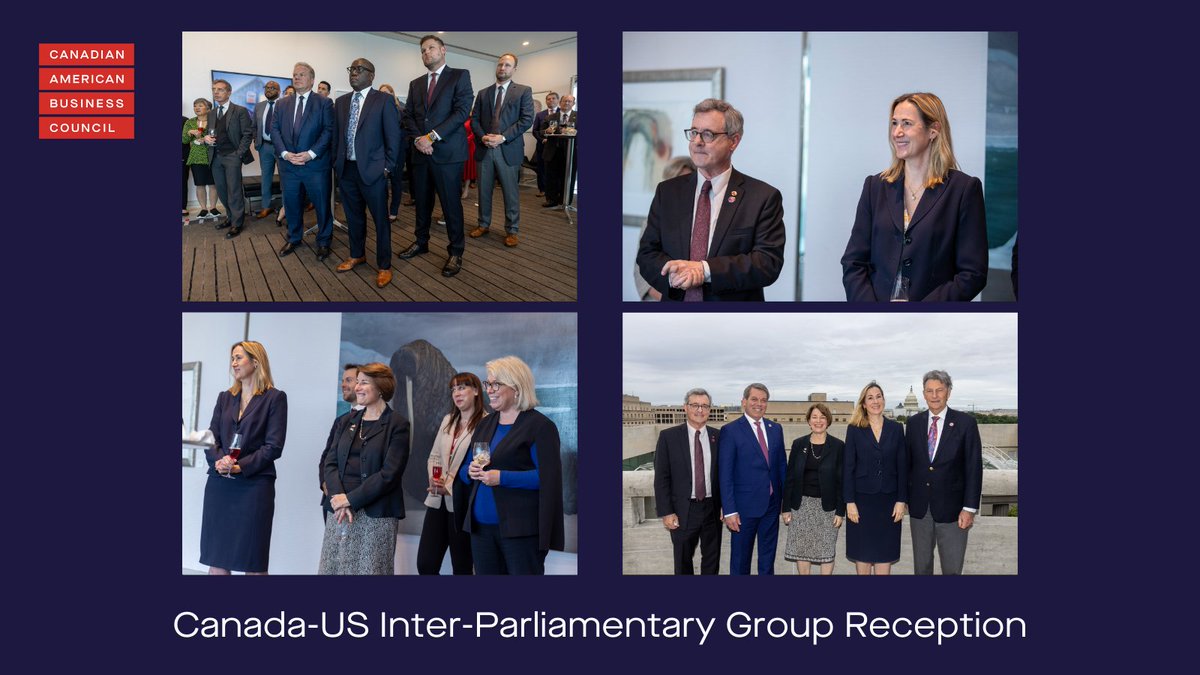 What a pleasure to have attended Amb. <a href="/KirstenHillmanA/">Kirsten Hillman</a> of <a href="/CanEmbUSA/">Embassy of Canada US</a>'s reception for the 🇨🇦🇺🇸 Inter-Parliamentary Group! Thank you to our leaders and decision makers for coming together to share and collaborate on ideas that will propel our relationship forward.📸 <a href="/tasosphotos/">Tasos Katopodis</a>