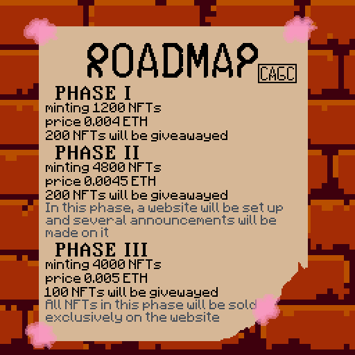 CryptoAnimeGC's tweet photo. Hello, #NFTCommumity!
And here's our roadmap
https://t.co/vy4m79wuwR
#NFT #nftart #pixelart #nfts #nftcollector #nftproject #openseanft
Crypto Anime Guys Club https://t.co/O1I9tDWWr7