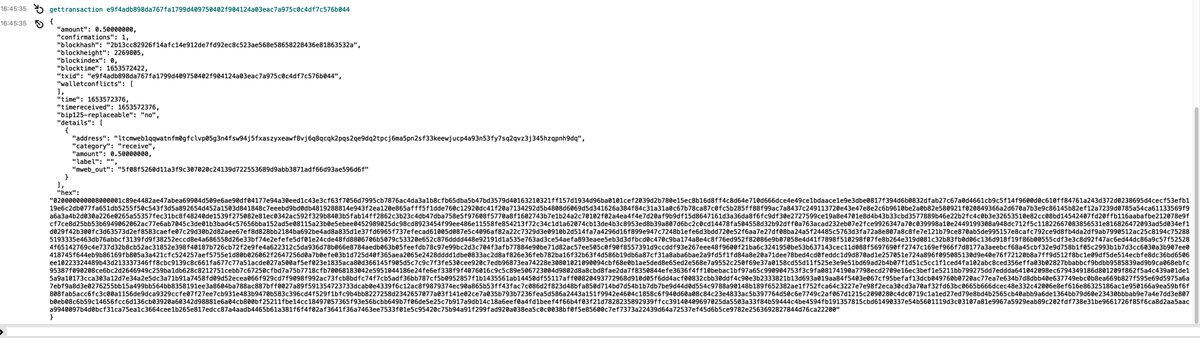Vladcostea's tweet photo. Played with Mimble Wimble Extension Blocks (MWEB) on Litecoin today.
Someone sent me a transaction, this is what it looks like: the sender has absolute privacy & you can't look into the receiver's wallet (so you can reuse an address).
Really cool, hope Bitcoin will also add it. https://t.co/erq42xdTyP