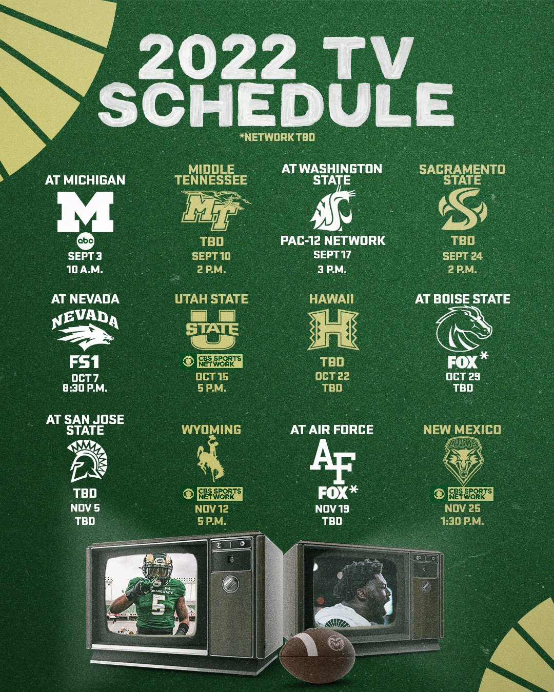 Colorado State Football on Twitter "Our 𝟐𝟎𝟐𝟐 𝐇𝐨𝐦𝐞 𝐒𝐜𝐡𝐞𝐝𝐮𝐥𝐞 in summary