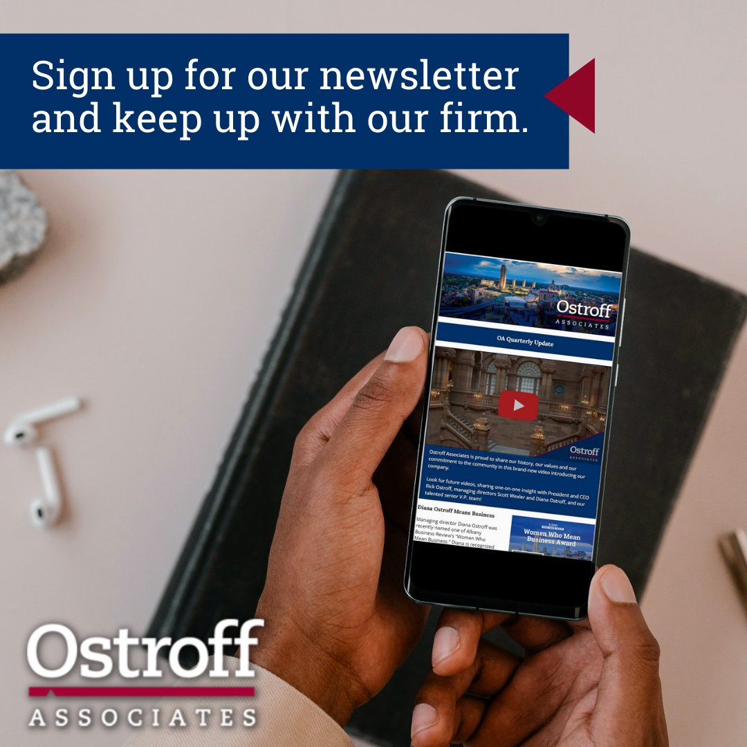Coming in June, Ostroff Associates' next newsletter will hit our subscribers' inboxes. Make sure you're among those in the know. Subscribe to the OA Quarterly Update today. eepurl.com/hBhqC5