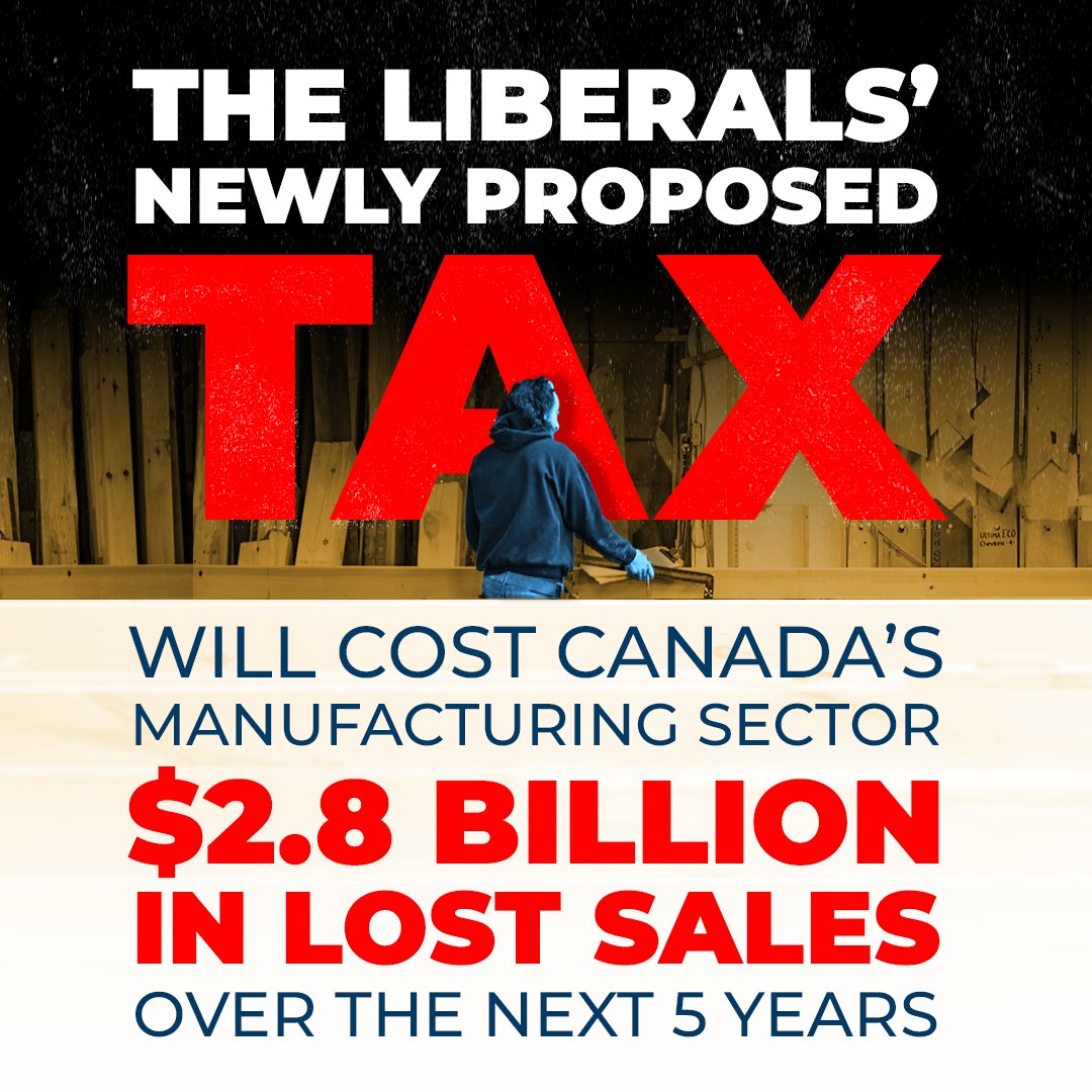 CPC_HQ's tweet photo. Brace yourself for another job-killing Liberal tax. https://t.co/wMc1zJJJZS