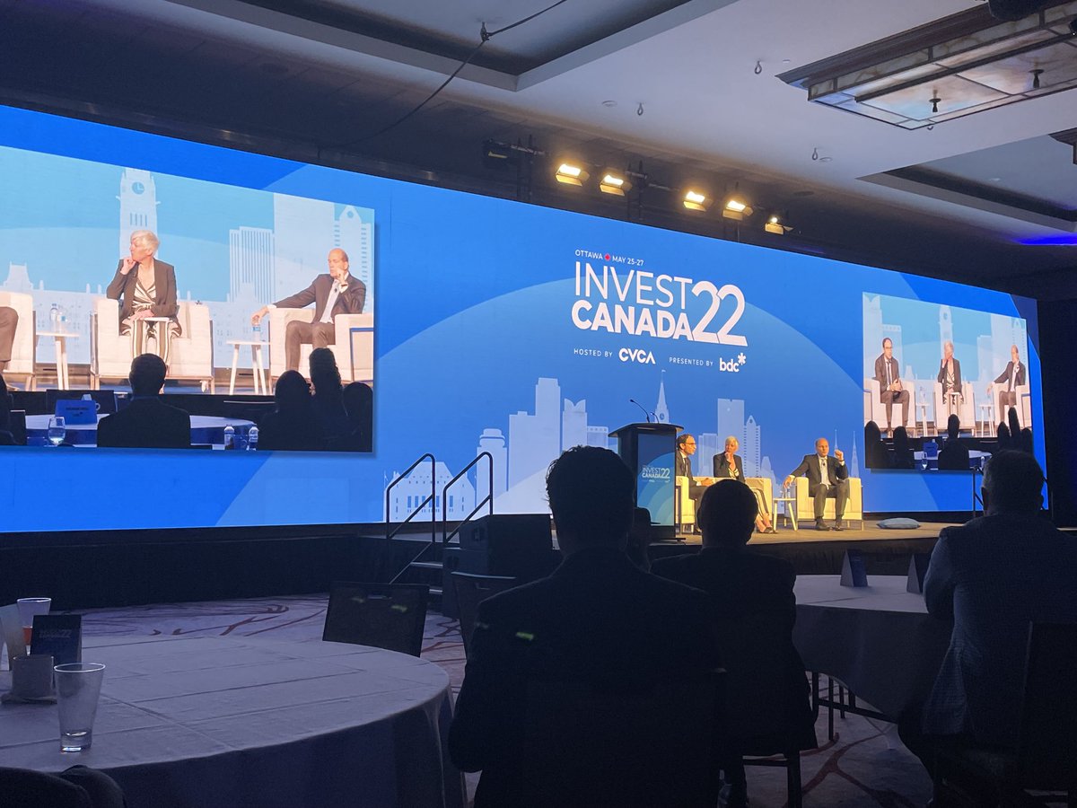 laurenlinton's tweet photo. #invest22 ⁦@CIXCommunity⁩ ⁦@cvca⁩ awesome speakers and networking in Ottawa at CVCA conference. https://t.co/6beQfr5nMG