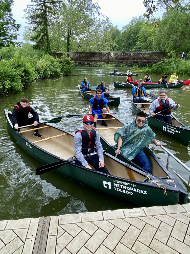 Science 8 students participated in a field trip with Metroparks Toledo yesterday. 
 Canoeing was definitely the favorite activity!  Thank you to all of our chaperones, bus drivers, and The Hicksville Foundation for sponsoring this experience.