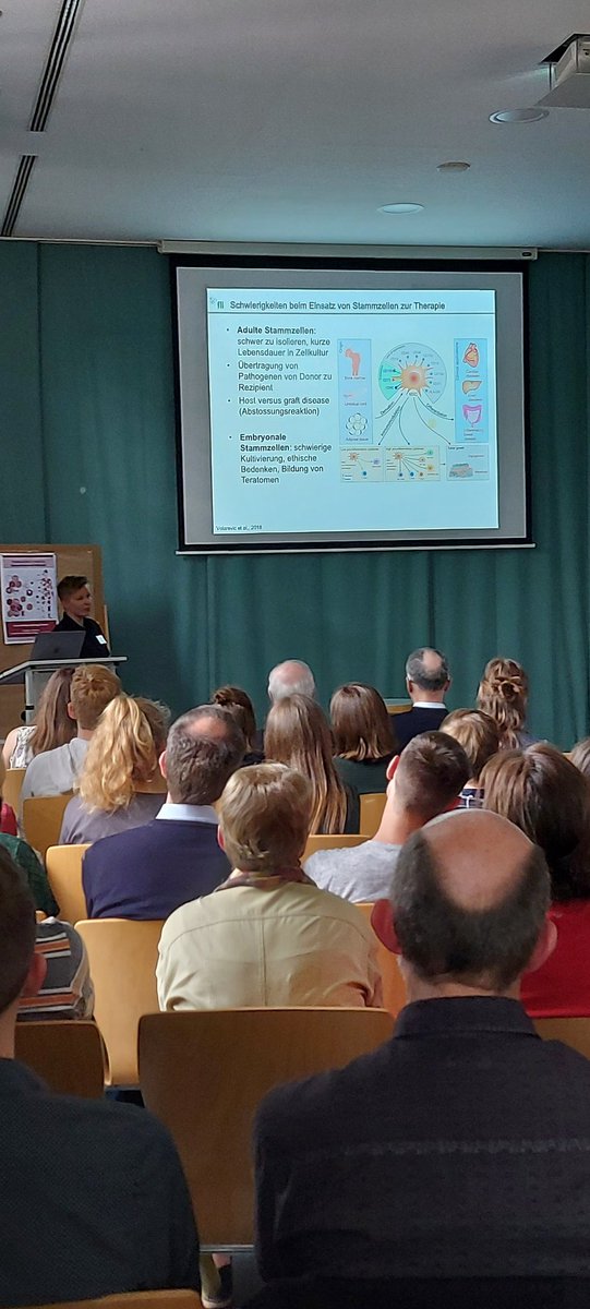 Den Abschluss des ersten Tages der #FST2022 macht der hochspannende Vortrag von Dr. Julia von Maltzahn zum Thema Stammzellen und Geweberegeneration. Take home message: Wnt Signalling ist Doping für Muskelfasern💪💪💪#geneseverywhere