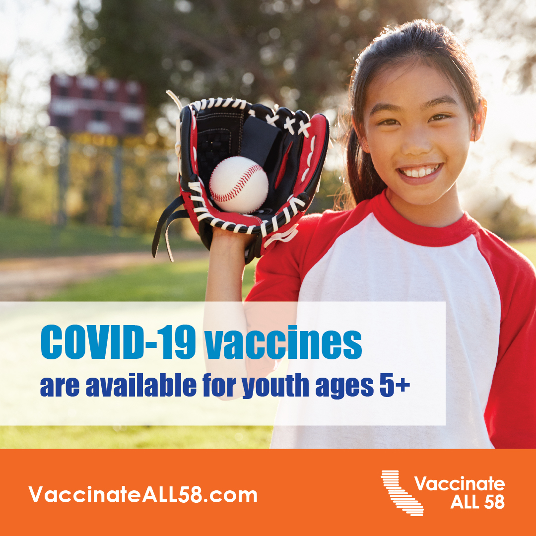 COVID-19 vaccines help keep kids healthy so they can stay off the sidelines and in the action. To find a vaccine near you, visitMyTurn.ca.gov or call (833) 422-4255.