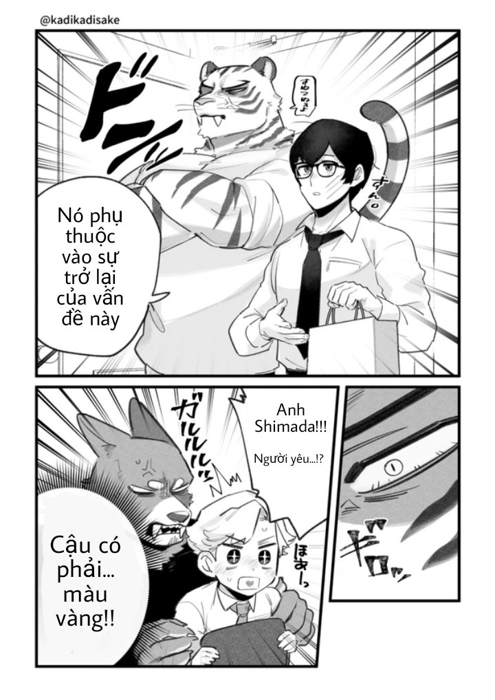Fukami_furry's tweet photo. Truyện " Bạn trai tui là chú chó"
Tác giả: Kadikadisake
Chap: 6/8 ( 2/2 )
Cặp nhân vật phụ kia hình như cũng có truyện á chắc xong truyện này thì mình dịch sang cặp kia vậy.
Có mấy câu dịch không hiểu nên mọi người thông cảm nha. https://t.co/Y0xpm7EYG3