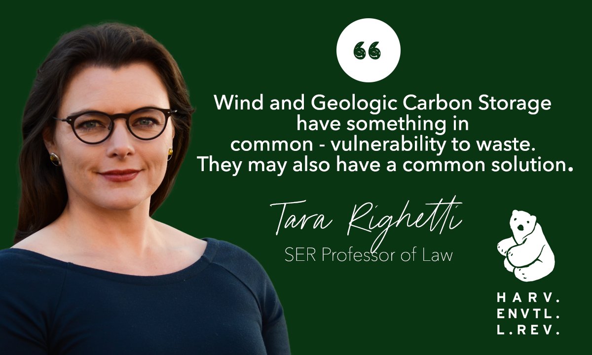 UW Energy Resources (@energyuw) on Twitter photo School of Energy Resources Professor of Law <a href="/TaraRighetti/">Tara Righetti</a> published a new article with K.K. DuVivier in the Harvard Environmental Law Review.
Read the article "Changing Paradigms for a Low-Carbon World" here:
harvardelr.com/2022/05/25/cha… School of Energy Resources Professor of Law <a href="/TaraRighetti/">Tara Righetti</a> published a new article with K.K. DuVivier in the Harvard Environmental Law Review.
Read the article "Changing Paradigms for a Low-Carbon World" here:
harvardelr.com/2022/05/25/cha…
