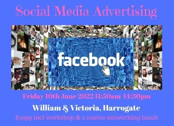 >> NEXT BLaH EVENT << June 10th - Facebook Advertising with Rachel Hatfield of <a href="/shoosocial/">SHOO | Marketing consultancy</a> Limited places, book NOW!!  Open networking, workshop, 2 course networking lunch.  Full details and booking 👉👉buff.ly/3FrLWZj 
#harrogateindies #harrogate #harrogateblah
