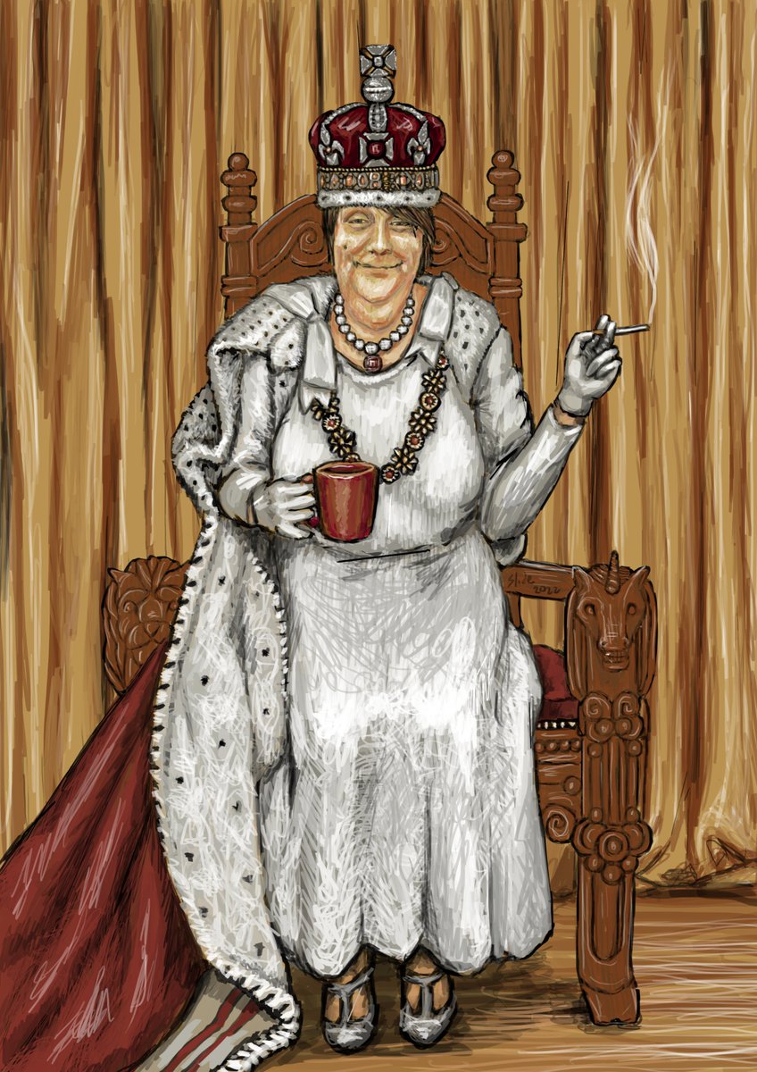 sliderulesyou's tweet image. Just finished this drawing. Our true Queen.