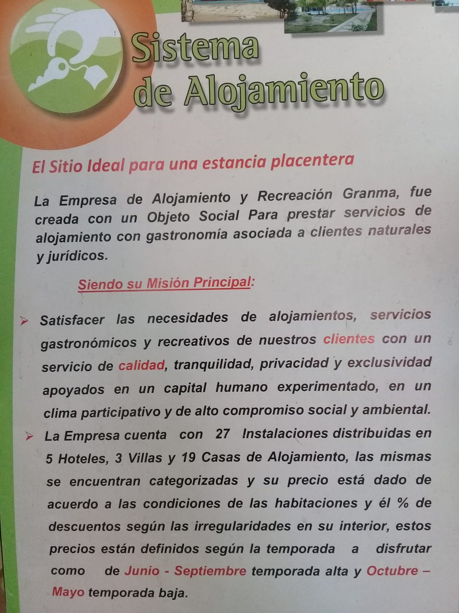 NAlojamiento's tweet photo. Desde Granma Para acceder a nuestros servicios puede localizarnos en el Buró de Reservaciones.
🏠Dirección: Amado Estévez #96, e/ Calle 8 y Ave. C. Cienfuegos, Bayamo, Granma.
💻Email: breservas@alojamientogrm.co.cu ☎Teléfono: 23428673 https://t.co/ch9ukKvDHn