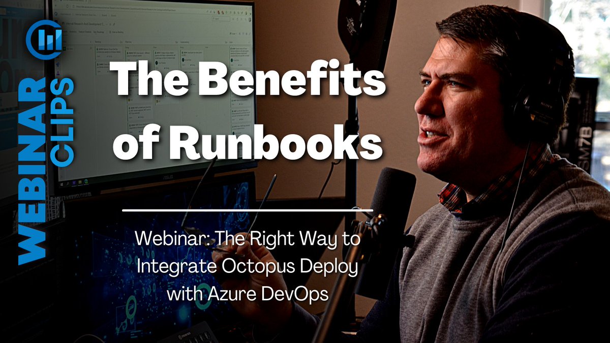 ClearMeasure's tweet image. Watch: Demonstration of using Runbooks for you Azure DevOps Build with Octopus Deploy, in this Webinar Clip
bit.ly/3MVWhji
#DeploymentPipeline #DevOpsEnvironment #OctopusDeploy #AzureDevOps