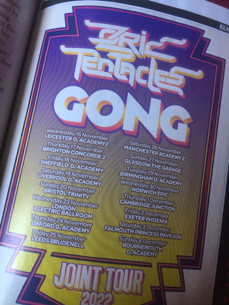 Yeswave (@yeswave1) on Twitter photo You see lots of old concert listings on Twitter and they get lots of comments about getting a hold of a time machine. Well this one has the same feel - only it’s in the future! See you in Glasgow @gongplanet and <a href="/OZRICSOFFICIAL/">Ozric Tentacles</a> (<a href="/ProgMagazineUK/">ProgMagazineUK</a> ) You see lots of old concert listings on Twitter and they get lots of comments about getting a hold of a time machine. Well this one has the same feel - only it’s in the future! See you in Glasgow @gongplanet and <a href="/OZRICSOFFICIAL/">Ozric Tentacles</a> (<a href="/ProgMagazineUK/">ProgMagazineUK</a> )