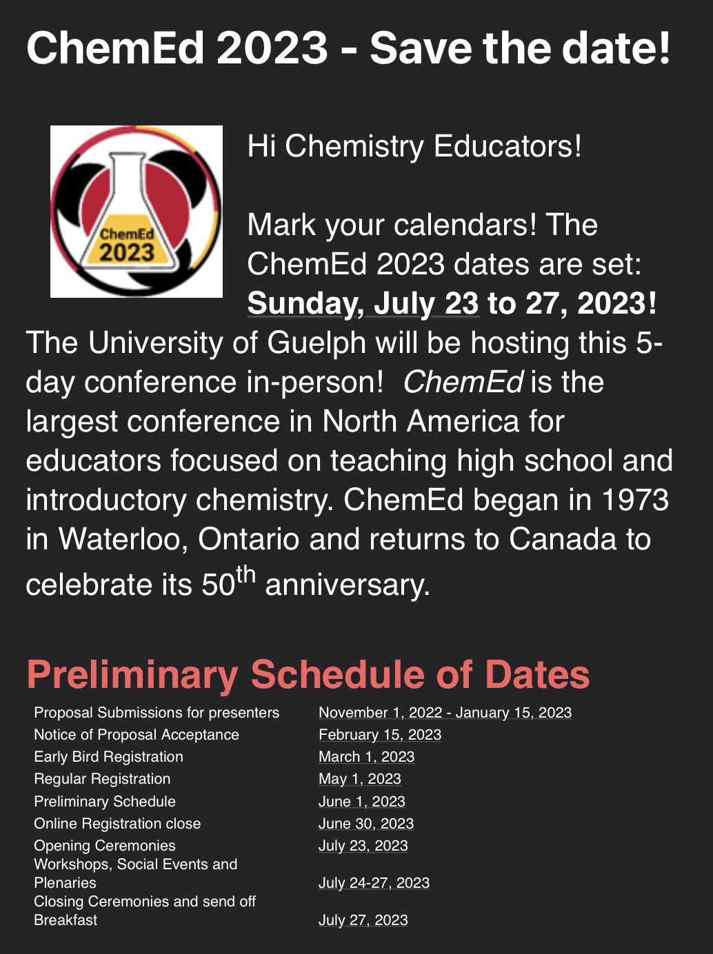 ChemEd 2025 CO School of Mines (ChemEd2025) / Twitter