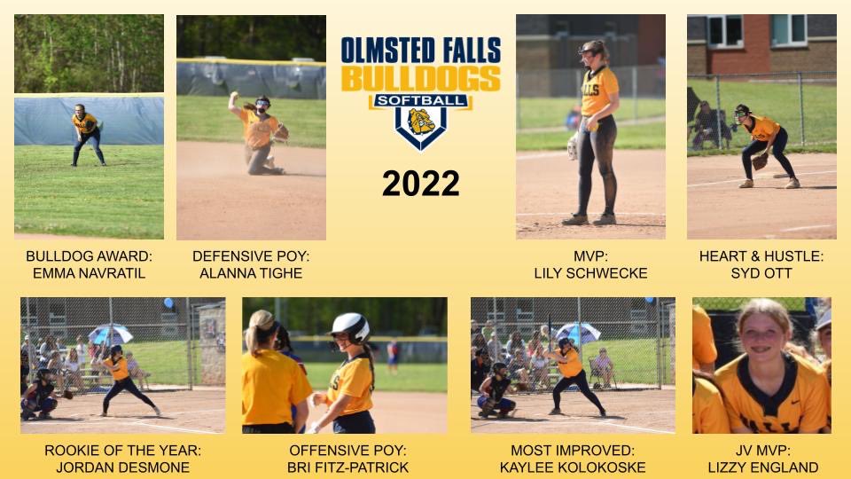 OfSoftball's tweet photo. Congrats to these 8 players who were honored at our banquet last night for our special awards!! @OFalls_Bulldogs https://t.co/YEU6knnxnt