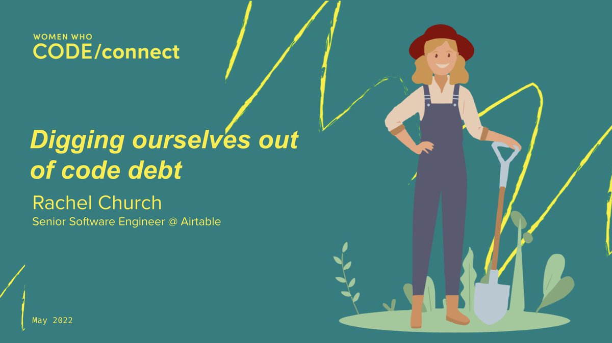 RachelWebDev's tweet image. So excited to be presenting on addressing code debt at #CONNECTRecharge in a few hours!
Speaking at a conference has been a goal of mine for many years, and I have slowly been concurring my fear of public speaking working towards this point.