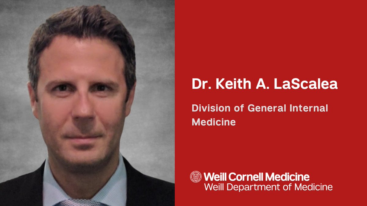 Weill Department of Medicine (@wcmdeptofmed) on Twitter photo Longtime champion of medical education, Dr. Keith LaScalea of <a href="/WCMGIM/">General Internal Medicine</a>, named Associate Dean for Student Affairs and Student Life at <a href="/WeillCornell/">Weill Cornell Medicine</a> as of June 1. Longtime champion of medical education, Dr. Keith LaScalea of <a href="/WCMGIM/">General Internal Medicine</a>, named Associate Dean for Student Affairs and Student Life at <a href="/WeillCornell/">Weill Cornell Medicine</a> as of June 1.