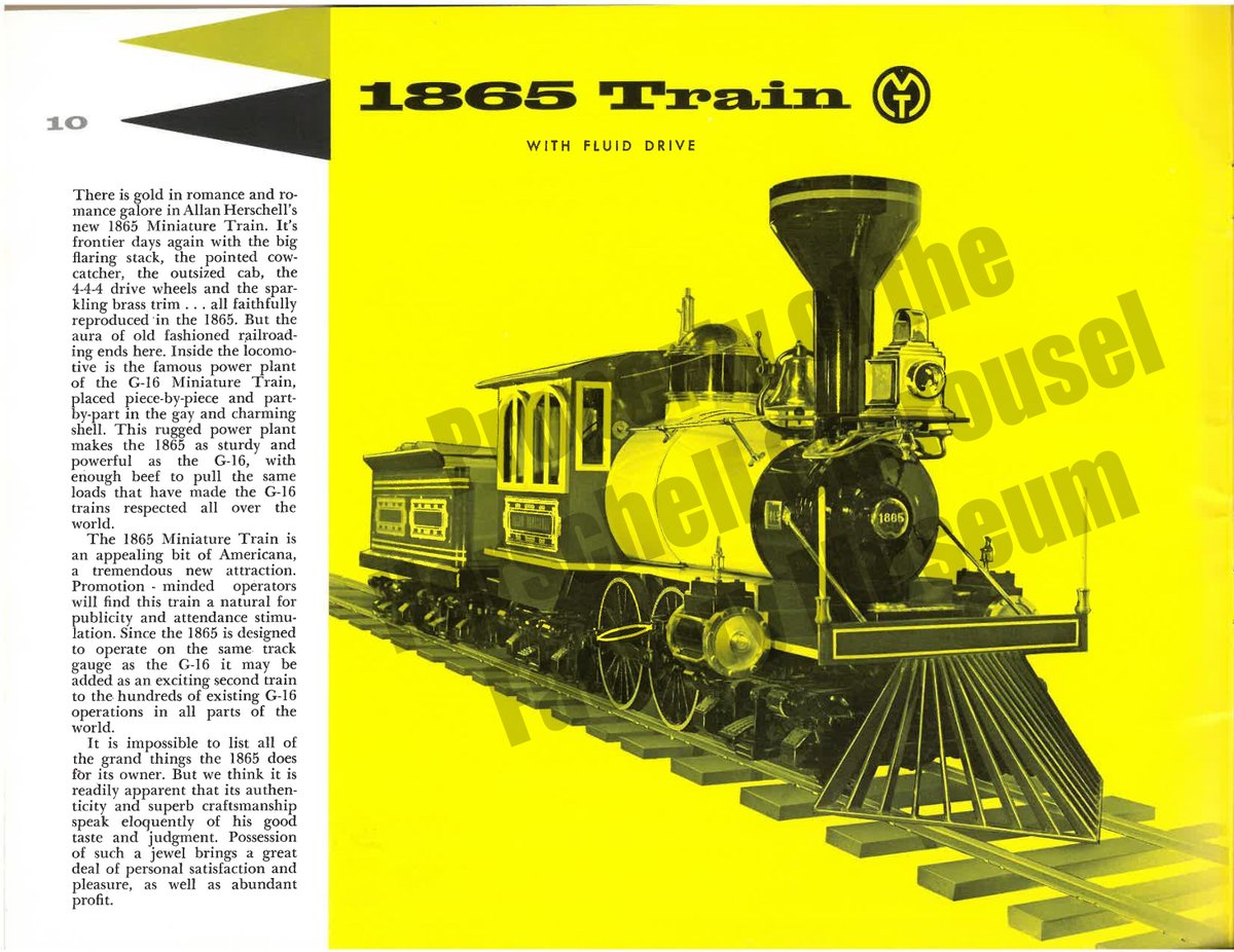 CarrouselMuseum's tweet photo. Let's throw it back to 1865 ... not the year, the train! The Herschell S-16, AKA the "1865" model, was introduced in 1958 as a successor to the popular G-16 model.
#TBT #HCFM #Herschell #Trains #OnceAroundIsNeverEnough https://t.co/AgaeYeaJJm