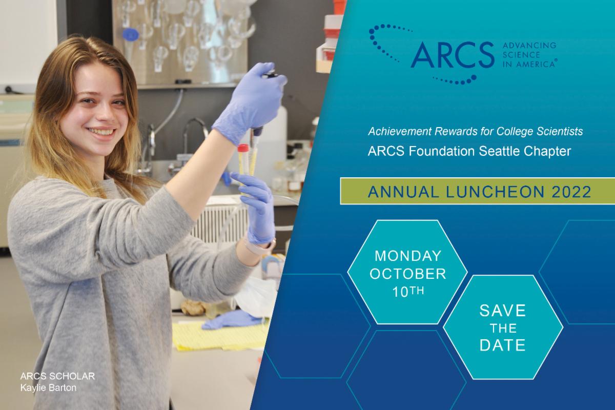 SeattleARCS's tweet photo. Save the Date for ARCS Annual Luncheon on October 10th! Join ARCS Seattle's generous community of supporters to advance science together. This year's program will feature scholars Bri Jones, Sara Saavedra, and Brain Rules author, John Medina.
https://t.co/TnaODfah1e https://t.co/CjF86Wgsbz
