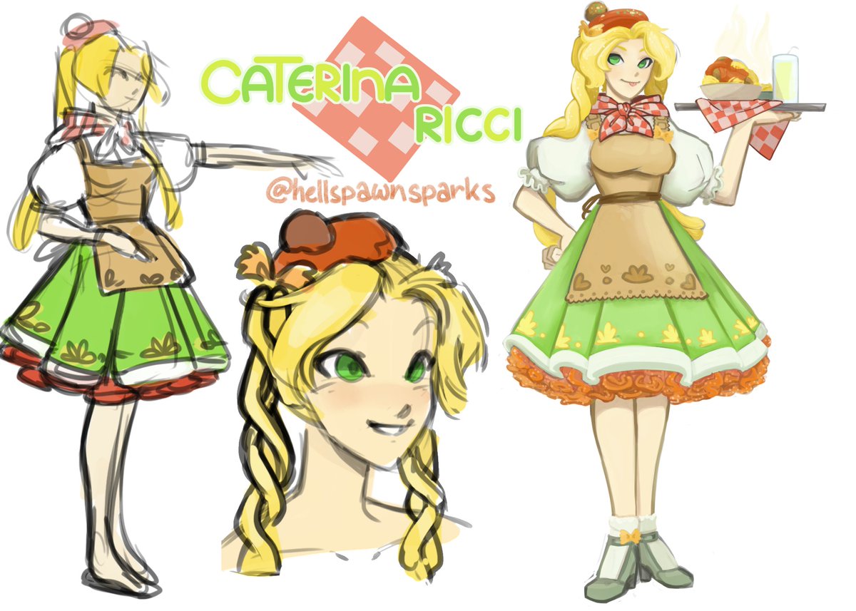 pasta girlfriend vtuber i made for fun 🍝 #VTuberUprising #animegirl #vtuberdesign