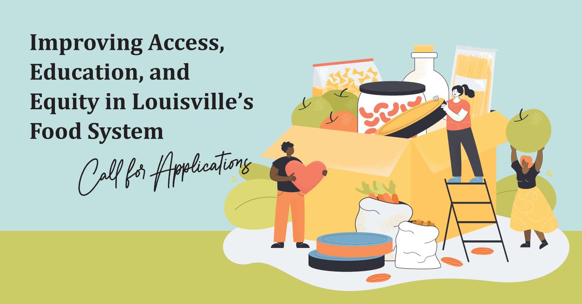 The Center for Health Equity invites organizations to apply for funding to improve Louisville’s food system.  

The deadline to submit proposals is June 5, 2022.   

For more info see our website at: louisvilleky.gov/government/cen…