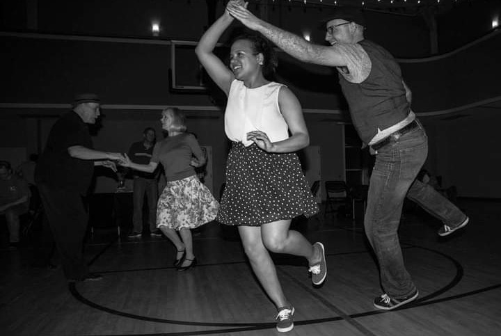 pcusabingewatch's tweet photo. Swing Dancers Fun East Coast or Lindy Hop dance with The Oklahoma Swing Syndicate in April 2022 at  Southminster Presbyterian #Tulsa #Oklahoma. 
(Photo: Ted Myers.)
#worldlindyhopday
#pcusa @SynodSun #dancing #lindyhop #swingdance https://t.co/ArJcDAie32