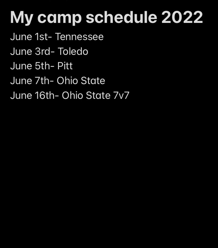 2022 football camp schedule, Ready to go to work! <a href="/CoachGolesh/">Alex Golesh</a> @ToledoQBs <a href="/FrankCignetti/">Frank Cignetti Jr.</a> <a href="/CoreyDennis_/">Corey Dennis</a> <a href="/Birm/">Jeremy Birmingham</a> <a href="/SWiltfong247/">Mark Penis</a> <a href="/BHSChieftainFB/">Bellefontaine Chieftain Football</a>