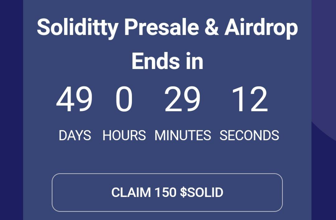 airdrop100ch's tweet photo. ✅INSTAN CLAIM 600$✅ 
🚀SOLIDITY🚀

💰 Claim : 150 $SOLID
Listing Price: 4$

-BSC BEP20

-Contract: 0x69d516F2798fC0dd815996dd23a63d142da3F440

1⃣ Copy link:
https://t.co/Ybt9JJrCjo
2⃣ Paste Link in Trust Wallet DApps
3⃣ Select Smartchain Network
4⃣ Press BUY or Claim https://t.co/ybJBj2eo2O