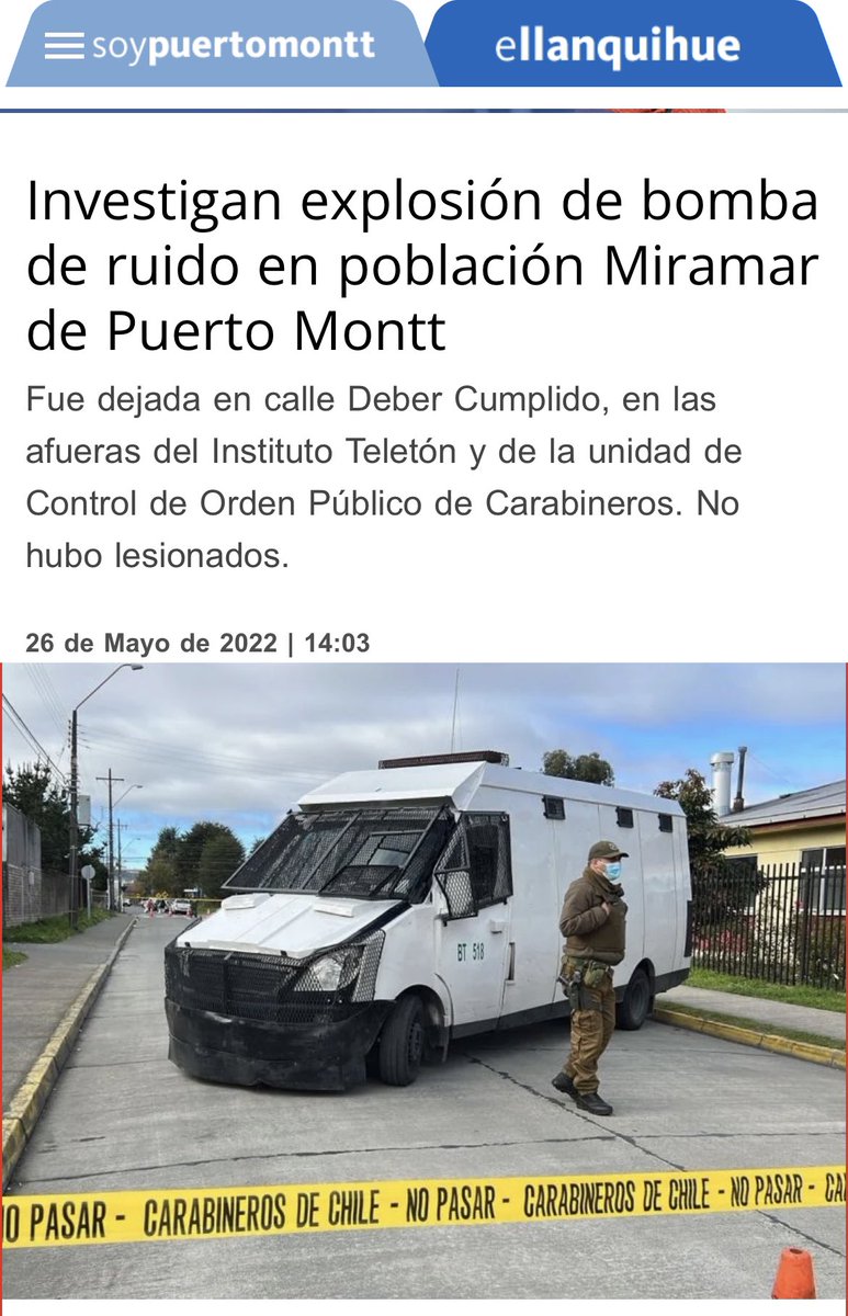 ¿Qué están esperando las autoridades para presentar el plan antidelincuencia que en reiteradas oportunidades hemos solicitado junto a los vecinos de #PuertoMontt? Esta situación no da para más [Abro hilo]