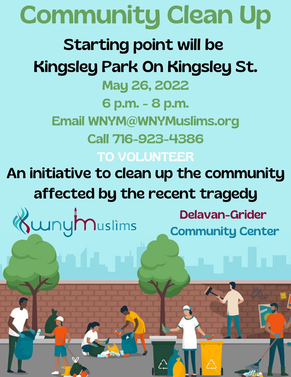 Meet us at Kinsley Park tonight to volunteer!