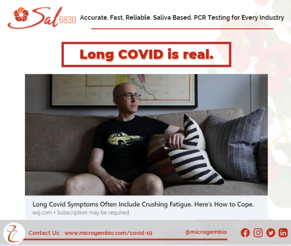 MicroGEMbio's tweet photo. #LongCOVID is real. Learn about the symptoms and post #COVID-19 care options. Wall Street Journal's Sumathi Reddy explains the science behind long #Covid and the state of treatment in this enlightening video.
https://t.co/lTYSAEpwHp
#covidpcrtest #covidtesting #testingforcovid19 https://t.co/RuAPjaqhA9