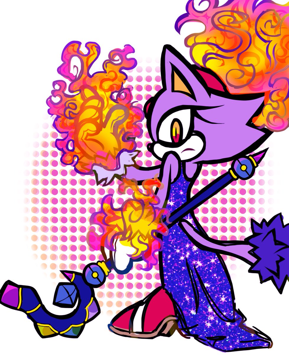sonicbateman's tweet photo. day 4: superpower #SonicTheHedgehog #31DaysSonic #blazethecat https://t.co/mob475hzer