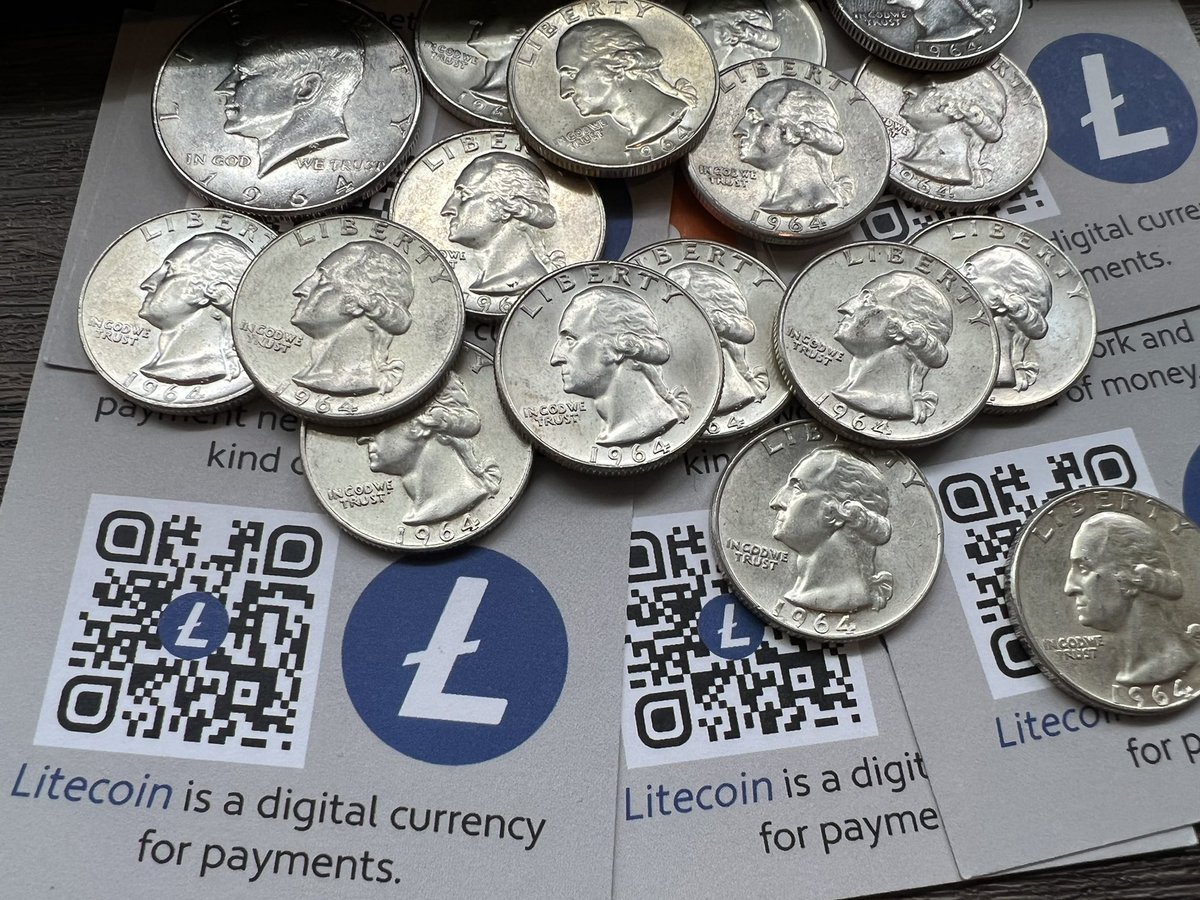 jonnylitecoin's tweet photo. #MWEB makes #Litecoin more like #Silver than ever before. Now #LTC is fungible like Physical Silver was in past centuries. Little history lesson for everyone is that 90% Silver was in US Coins until 1964. $LTC is Sound Money for the Digital Age, some call it #DigitalSilver. https://t.co/WoEEAs8X30