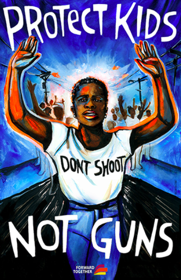 Janellevyn's tweet photo. #ProtectKidsNotGuns 

Art created by Micah Bazant and Forward Together in collaboration with Amplifier Foundation for the March for Our Lives in March 2018. https://t.co/5ac7RYsn7p