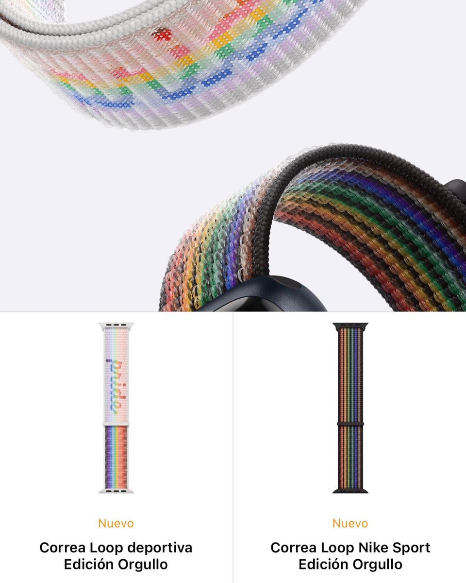 piojotech's tweet photo. ¿Te gustan las nuevas correas PRIDE de los Apple Watch?✨🏳️‍🌈

•
•
•

#Apple #AppleWatch #iPhone #iOS16 #Tech https://t.co/m8bG2KGT9H