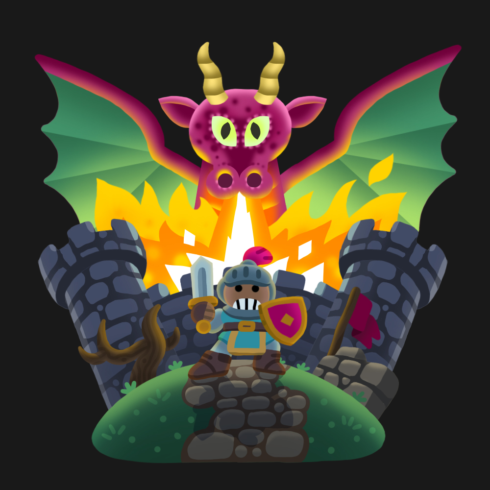 Face your fears, little knight 🗡️🛡️🐲