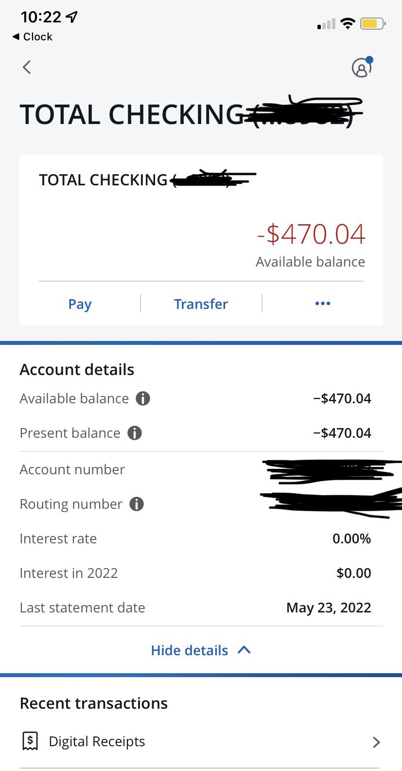 Chase on sale overdraft fee