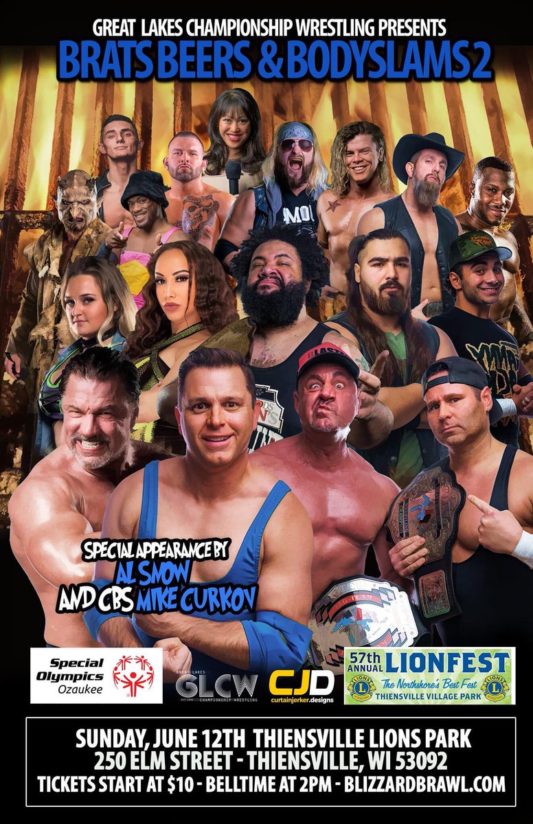 Iron Mike returns! Joining WWE legend <a href="/TheRealAlSnow/">Al Snow</a> against <a href="/BlizzardBrawl/">Great Lakes Championship Wrestling</a> tag team champions, The Express on Sun, June 12th. It’s a special fundraiser for @sowisconsin &amp; part of <a href="/TMLions2/">0G AIRDROP NOTIFICATION</a> LionsFest. GA is free! Tickets for first two rows at blizzardbrawl.com. 💪🛎