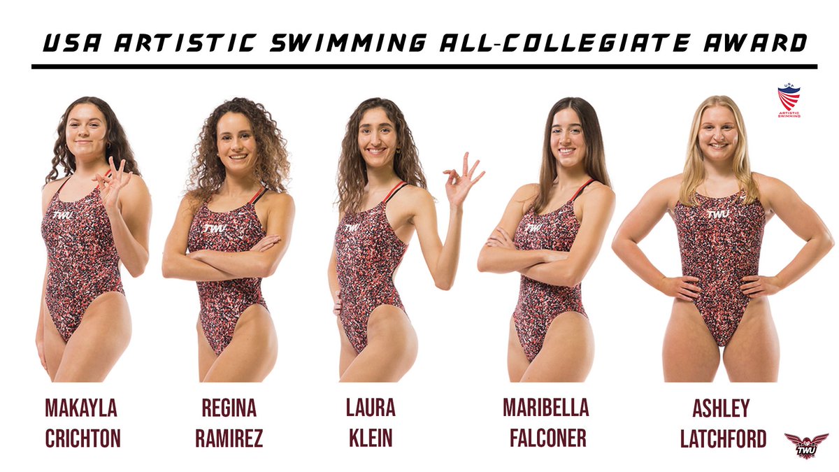 twupioneers's tweet photo. History Continues 🏅

Makayla Crichton, Regina Ramirez, Laura Klein, Maribella Falconer and Ashley Latchford all received recognition on the USAAS All-Collegiate Award list following their performances at Collegiate Nationals. 

We are #PioneerProud of these Pioneers! https://t.co/71b3nhOoez