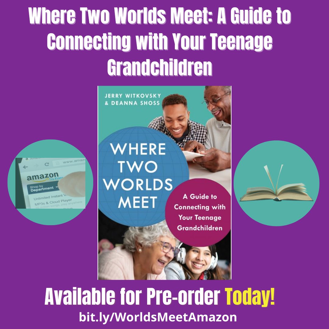 TheGrandestLove's tweet photo. I'm deeply moved thinking of the debut of my forthcoming book, Where Two Worlds Meet: A Guide to Connecting with Your Teenage Grandchildren, now available for pre-order. I greatly appreciate all of your support. Reserve your copy here: https://t.co/pEsu4cAFMb 

#grandparenting https://t.co/bTorPyu5v7