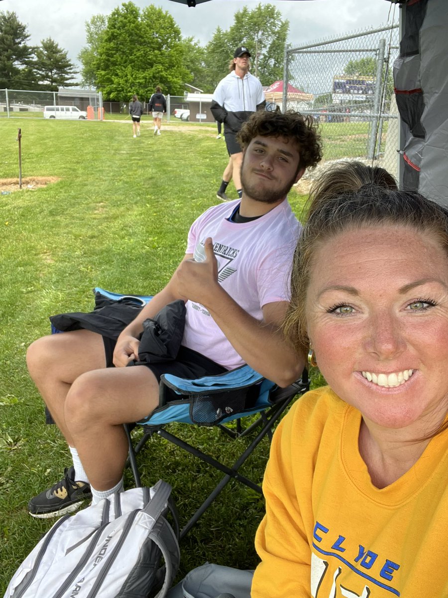 Clyde Flier, Cy House, is ready to get after it in disc today! <a href="/cgsathletics/">Clyde-Green Springs Athletics</a> <a href="/CHS_AD/">CHS AD</a>