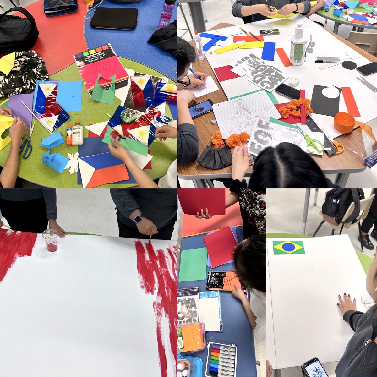 EducatorHoss's tweet image. #FMMELL @SLAM_FMM and Friends prepping for the @FMMtweets #multiculturalweek celebrations next week. #MagicNation