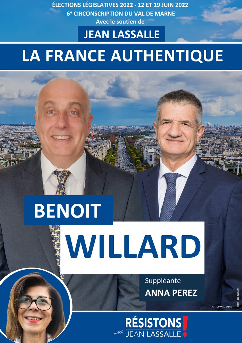 🔴Nos candidats #regionparisienne. Hommes & femmes de terrain, ils défendent la voix des territoires 12&19 juin #legislatives2022 VOTEZ
➡️Pierre MORETTI 9ème circo Seine-et-Marne
➡️Sonia AIROUCHE 5ème circo Seine-Saint-Denis
➡️Benoît WILLARD 6ème circo Val-de-Marne
#jeanlassalle