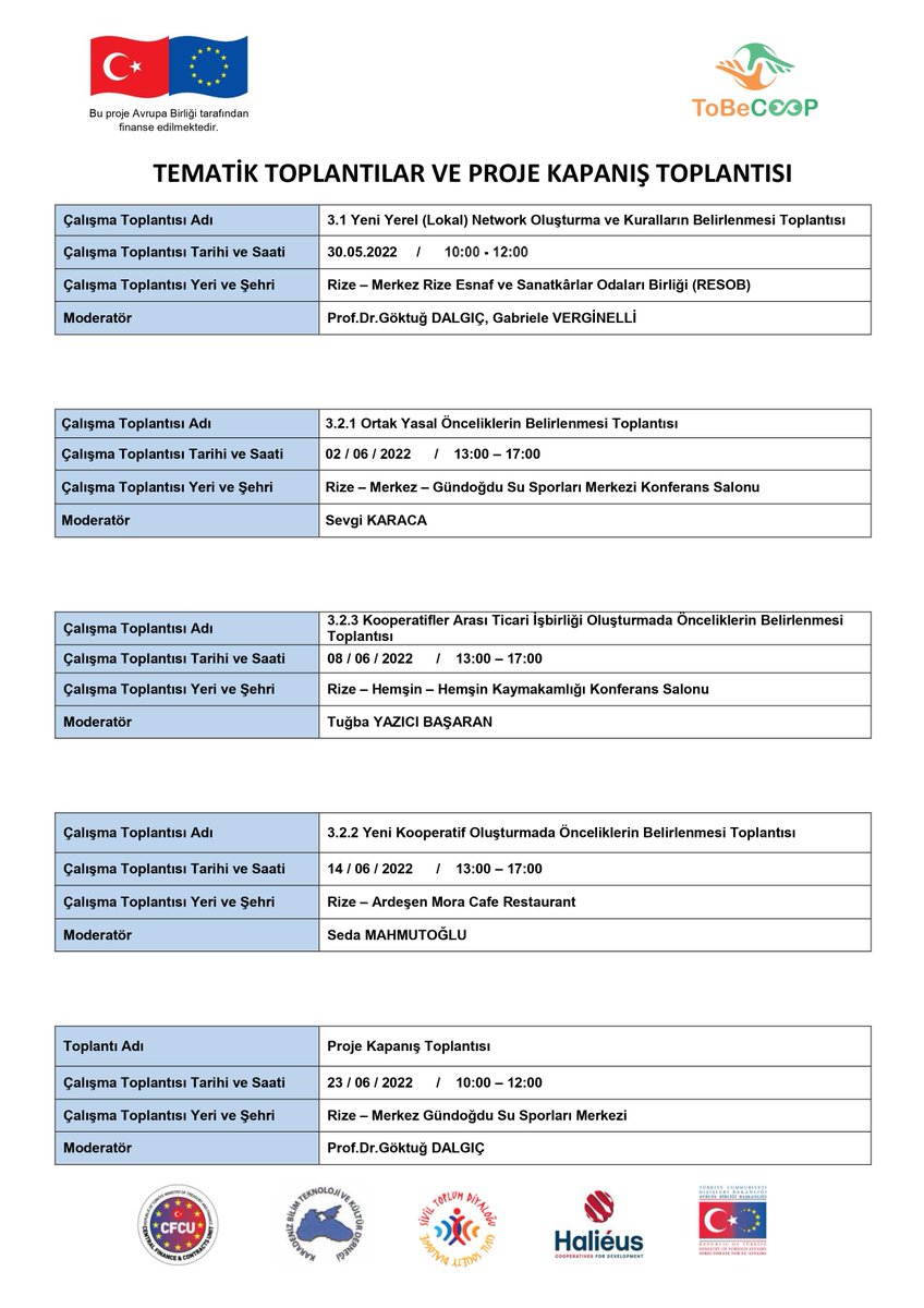 tobecoop's tweet image. 📣 Projemizin yaklaşan etkinlikleri... / Upcoming events of our project...
🇮🇹🇹🇷
 Follow us on our social profiles to stay updated.
🇹🇷🇪🇺
@ABBaskanligi @DiyalogProjesi @Halieus_ @GktuDalgi