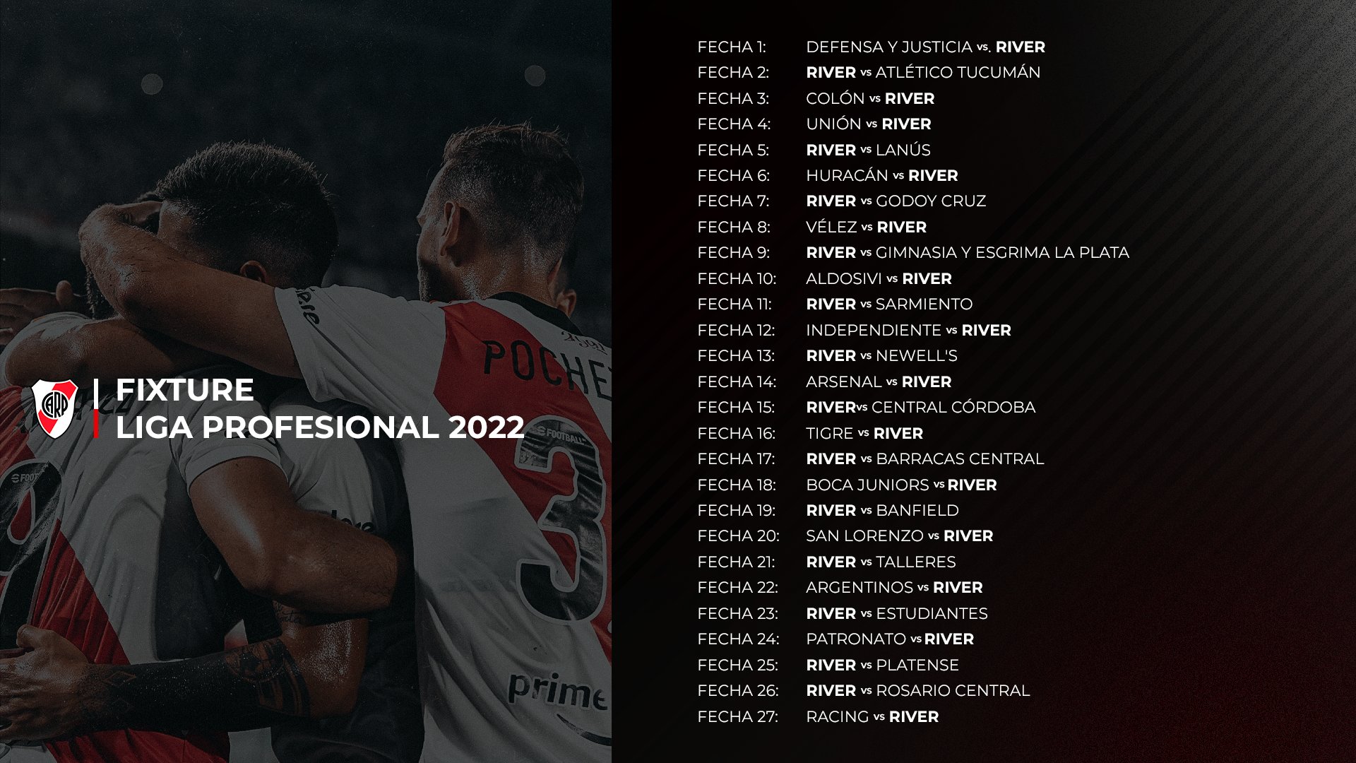 Fixture river plate deals