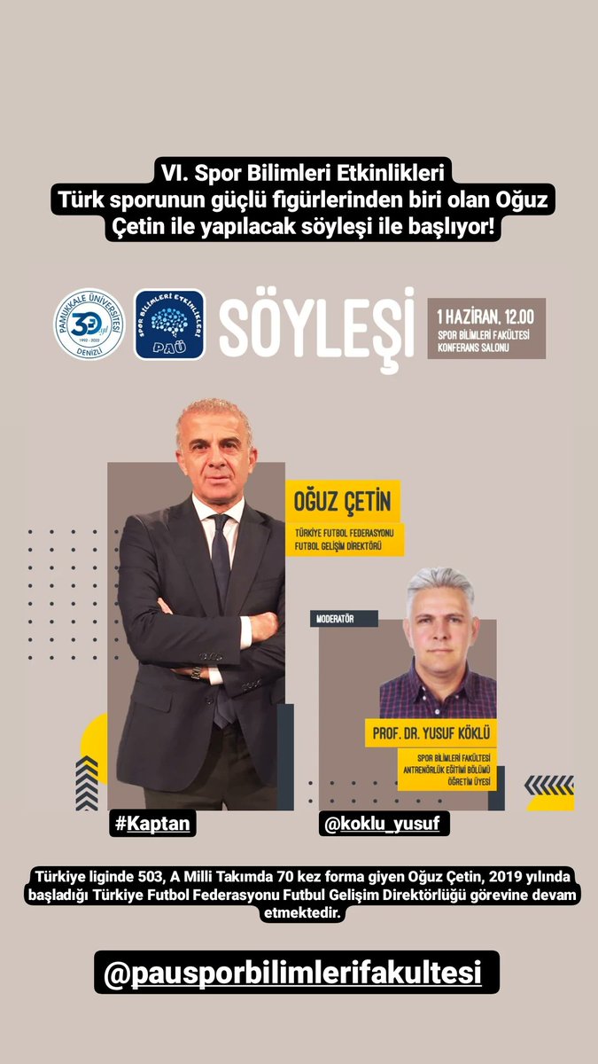 Etkinliklere dair paylaşımları "sporbilimlerietkinlikleri" instagram sayfamızdan da takip edebilirsiniz.